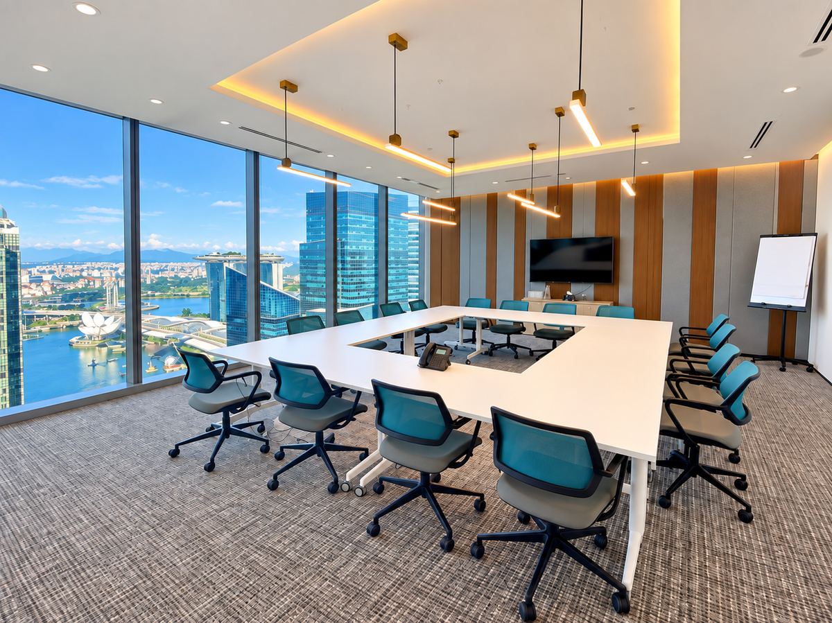 Marina meeting room, 16 pax, at Asia Square Tower 1
