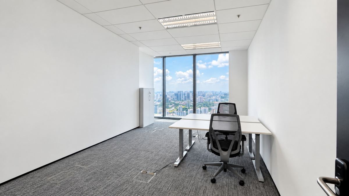 Room 42007 on Level 42, window office at Asia Square Tower 1