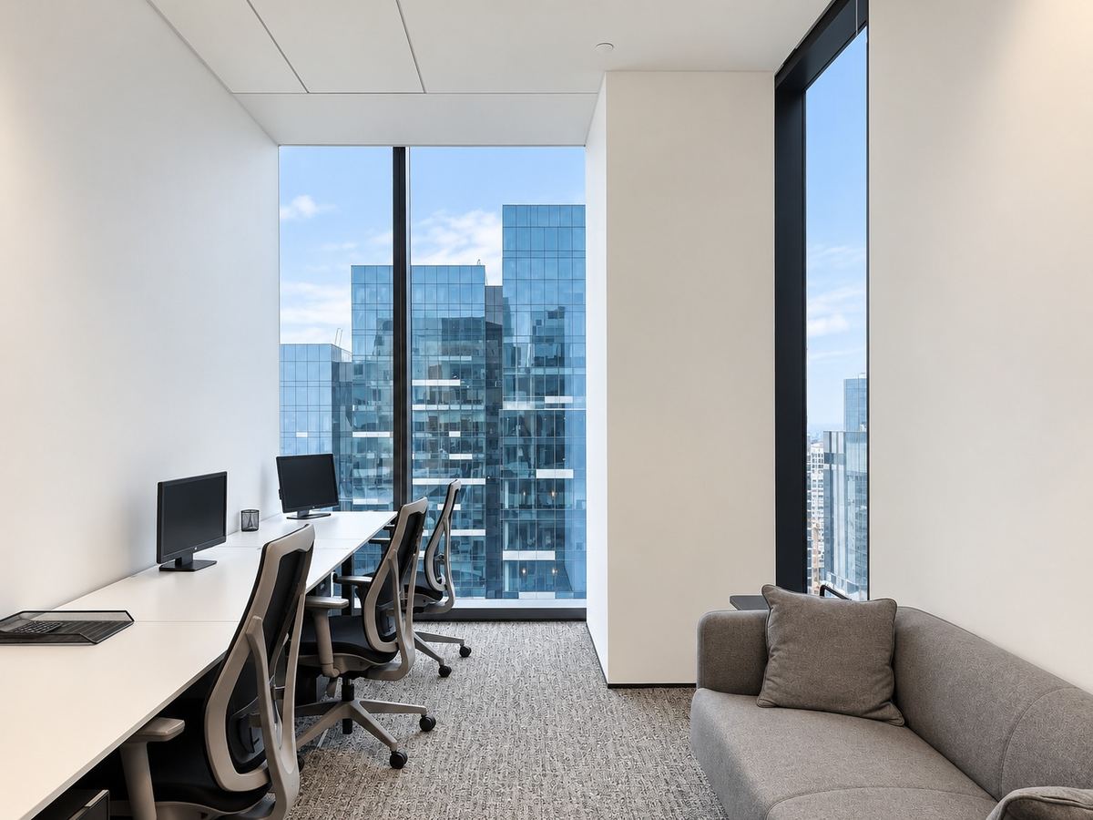 Room 43025 on Level 43, window office at Asia Square Tower 1