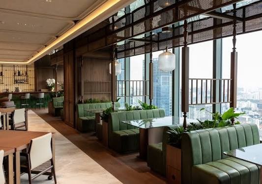 Window seating, at IOI Central Boulevard Towers