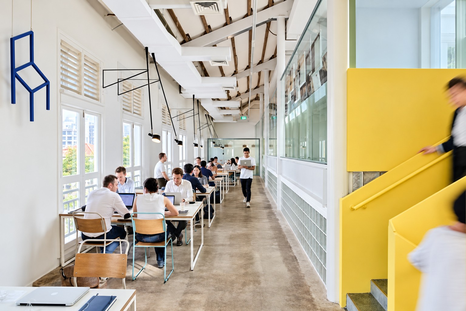 Shared seating, at Keong Saik Road