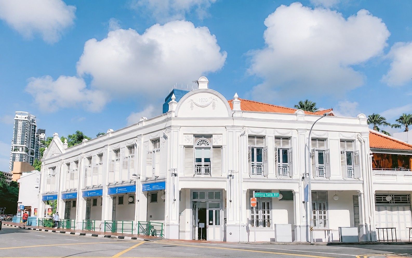 Supplied shophouse exterior view at Keong Saik Road