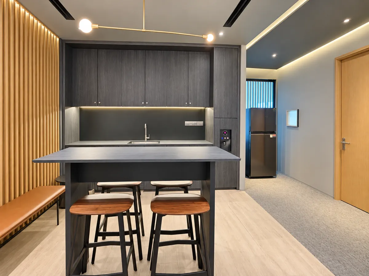Pantry and counter seating at Keppel Bay Tower Level 13
