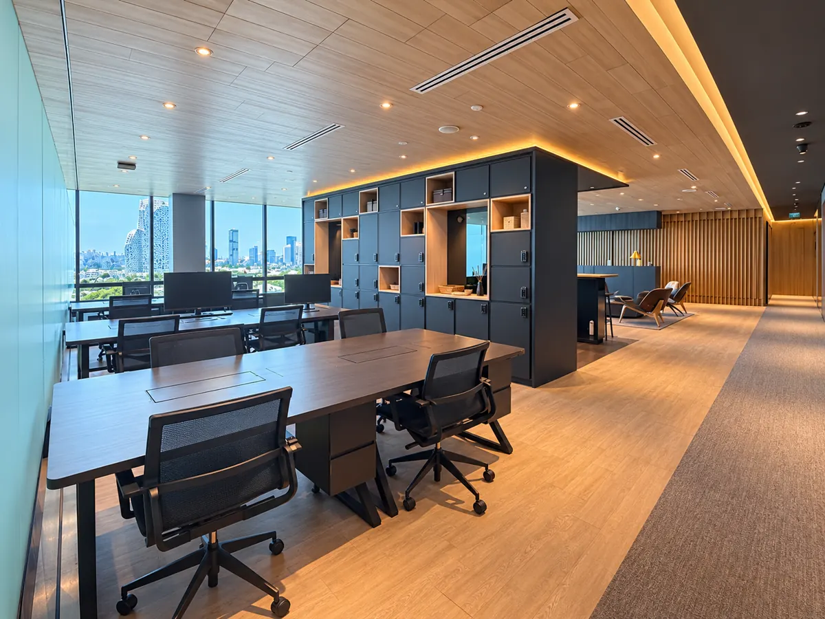 Co-working area at Keppel Bay Tower Level 13