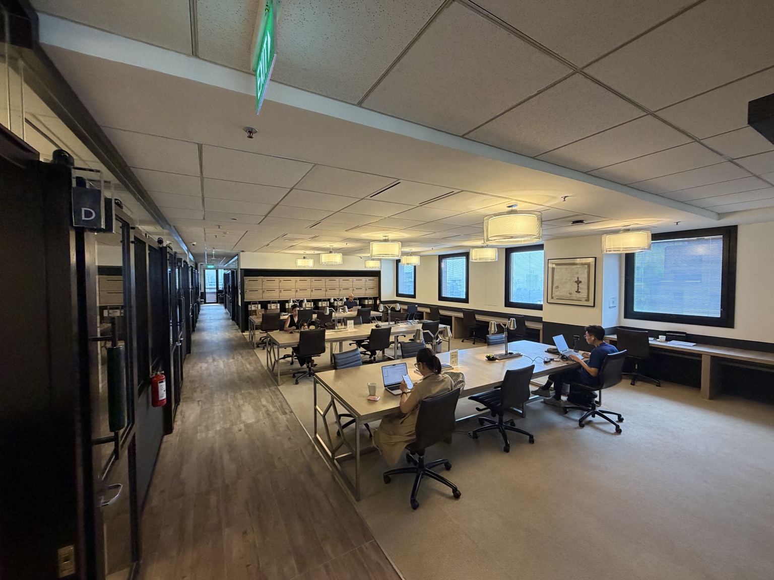 Hot-desk work hall at Ngee Ann City Tower B
