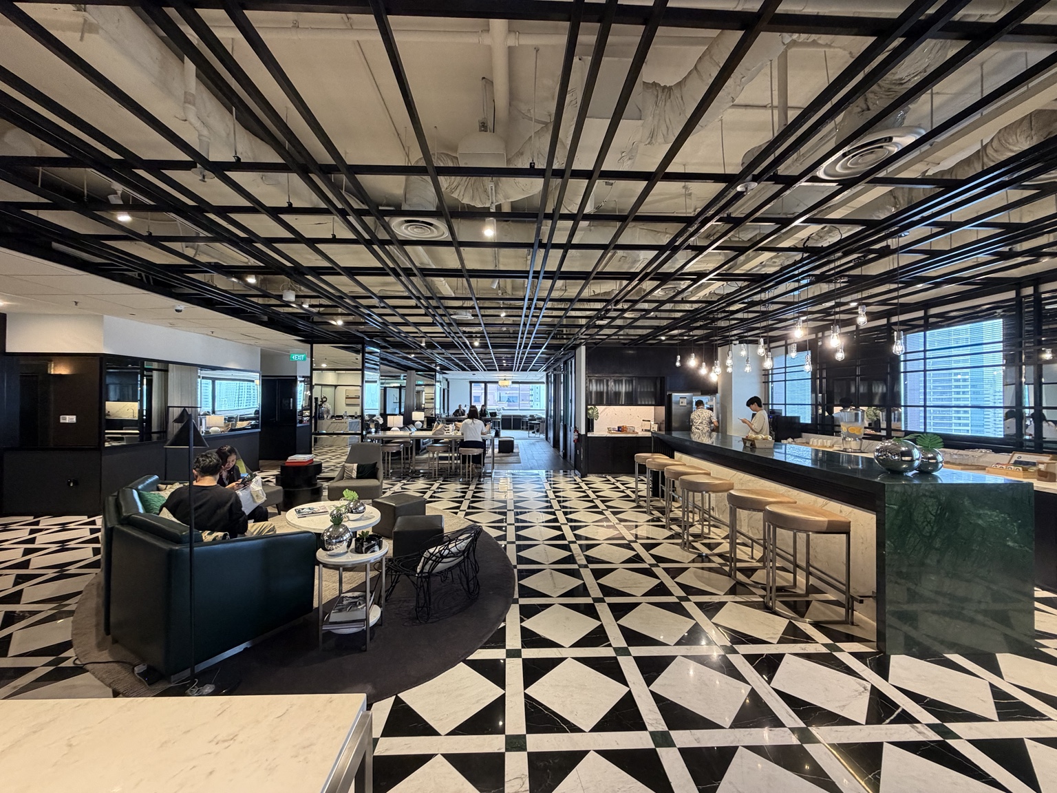 Shared lounge overview at Ngee Ann City Tower B