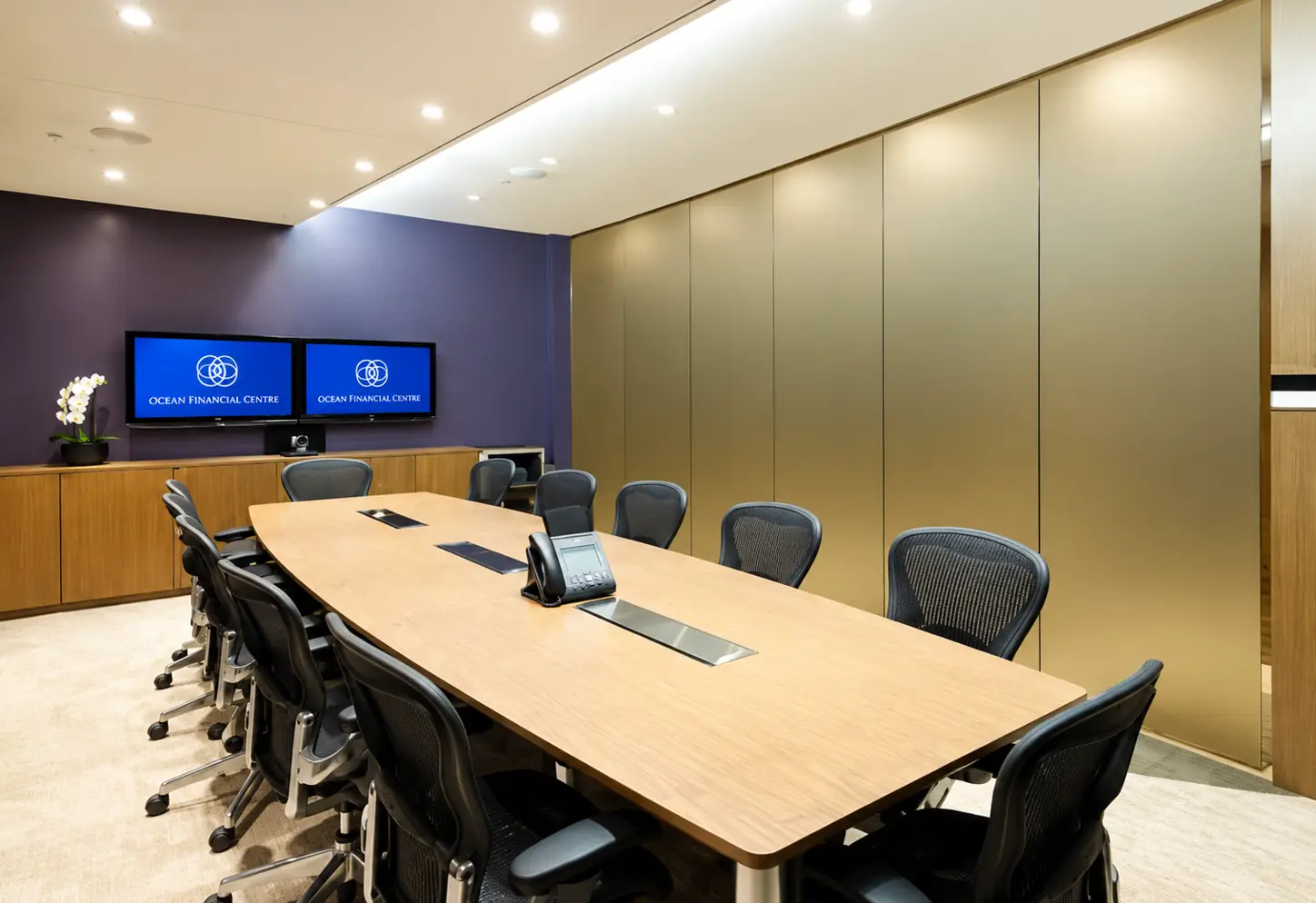 Meeting room, at Ocean Financial Centre