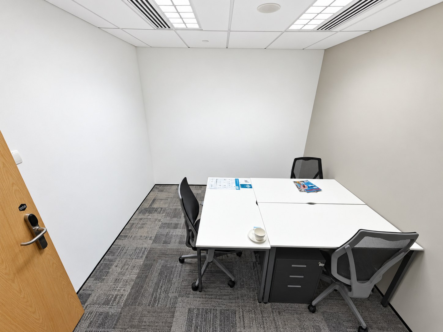 Room 5156, a 3-workstation internal office at Paya Lebar Quarter 1