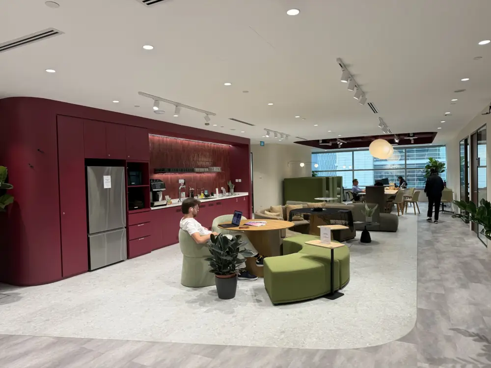 Lounge and pantry at SGX Centre 2 Level 20