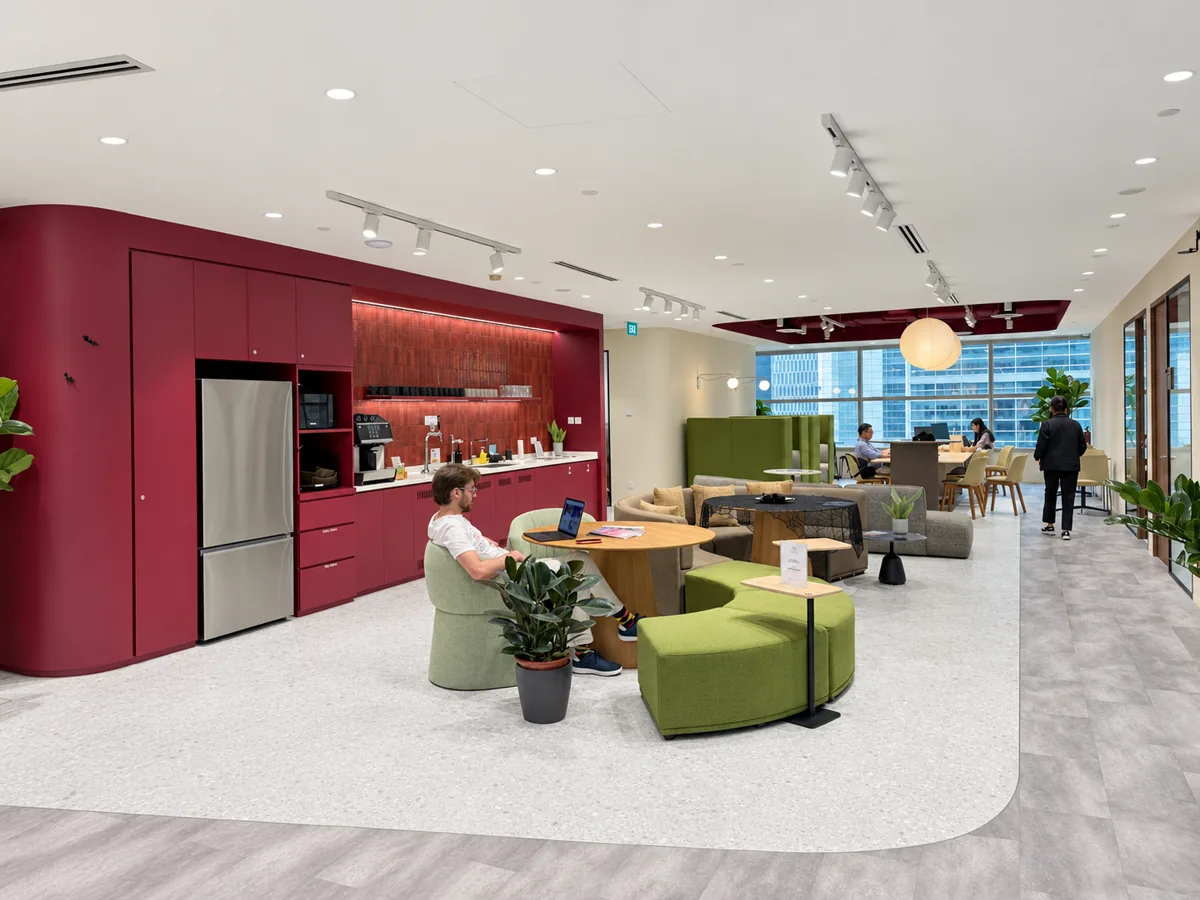 Lounge and pantry at SGX Centre 2 Level 20