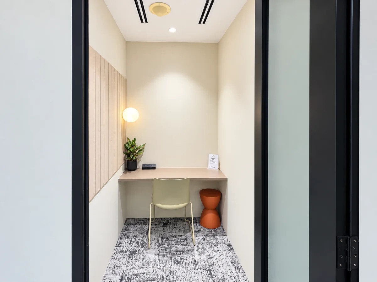 Private phone booth at SGX Centre 2 Level 20