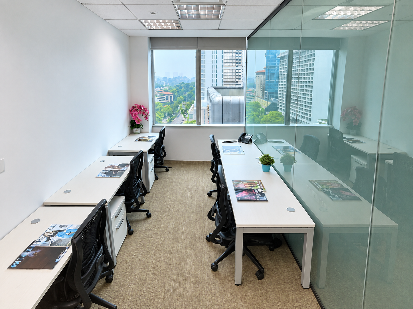 Five-pax furnished private office on Level 11 of Shaw House