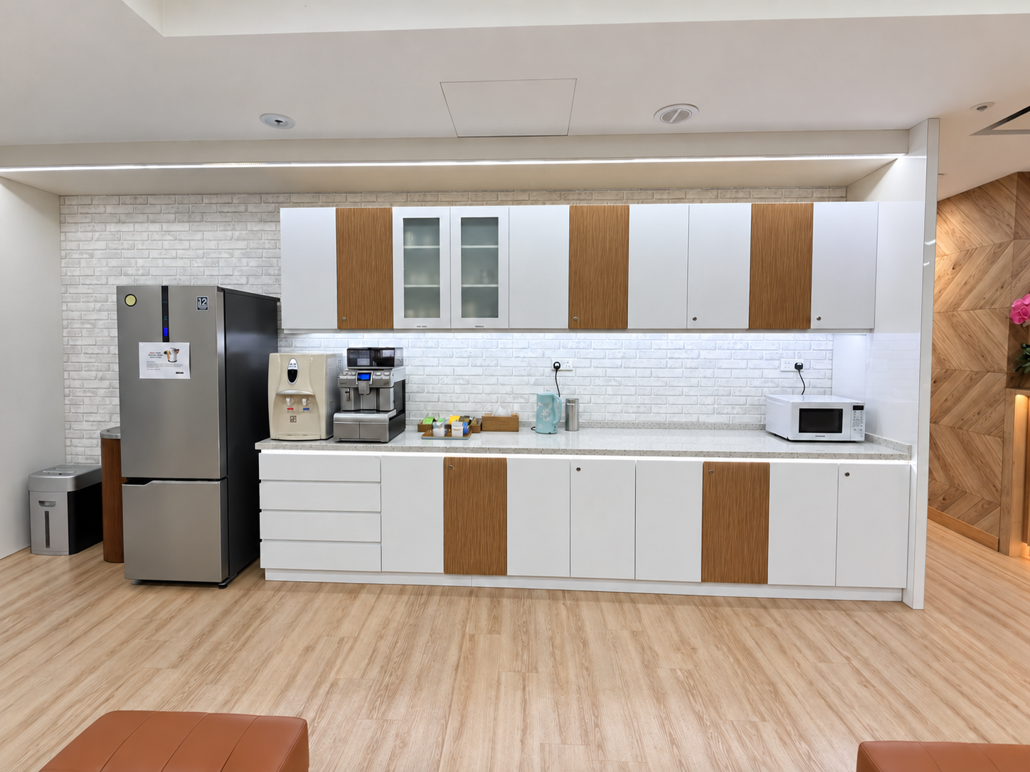 Pantry with fridge and coffee facilities